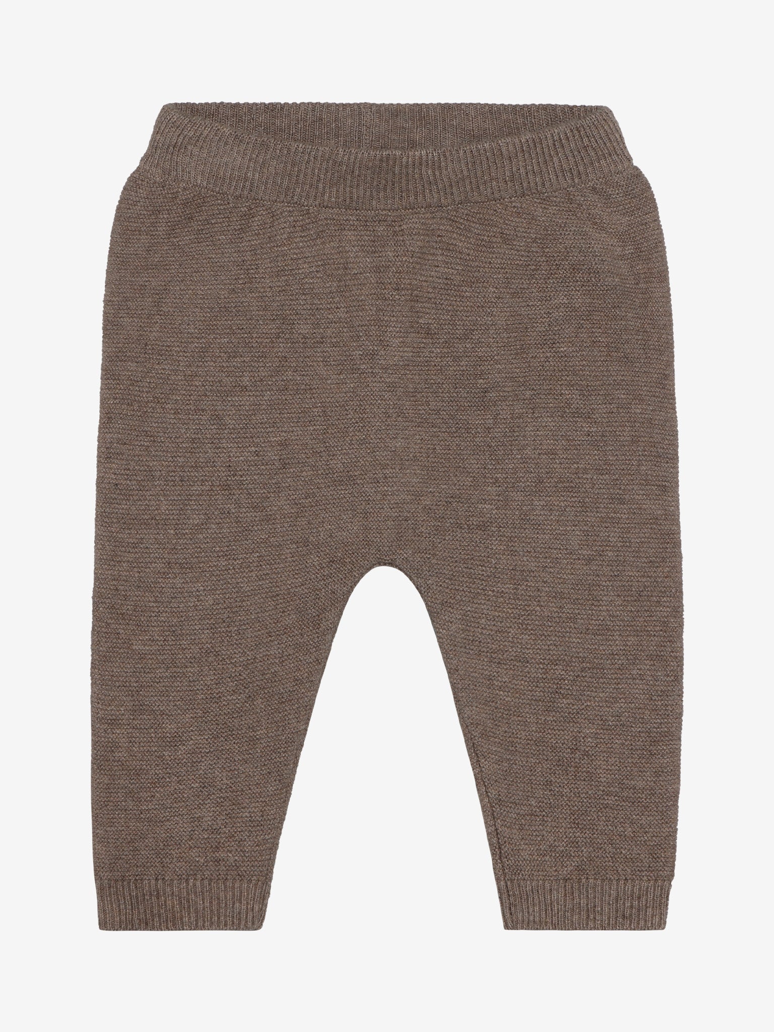 Bukser i strik med uld – Cinder Melange