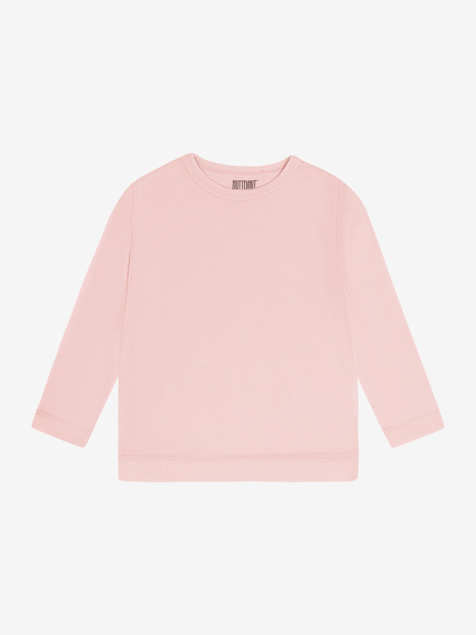 T-shirt med lange ærmer i tencel og uld – Rose Smoke