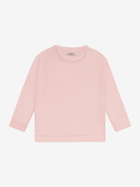 T-shirt med lange ærmer i tencel og uld – Rose Smoke