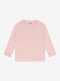 T-shirt med lange ærmer i tencel og uld – Rose Smoke