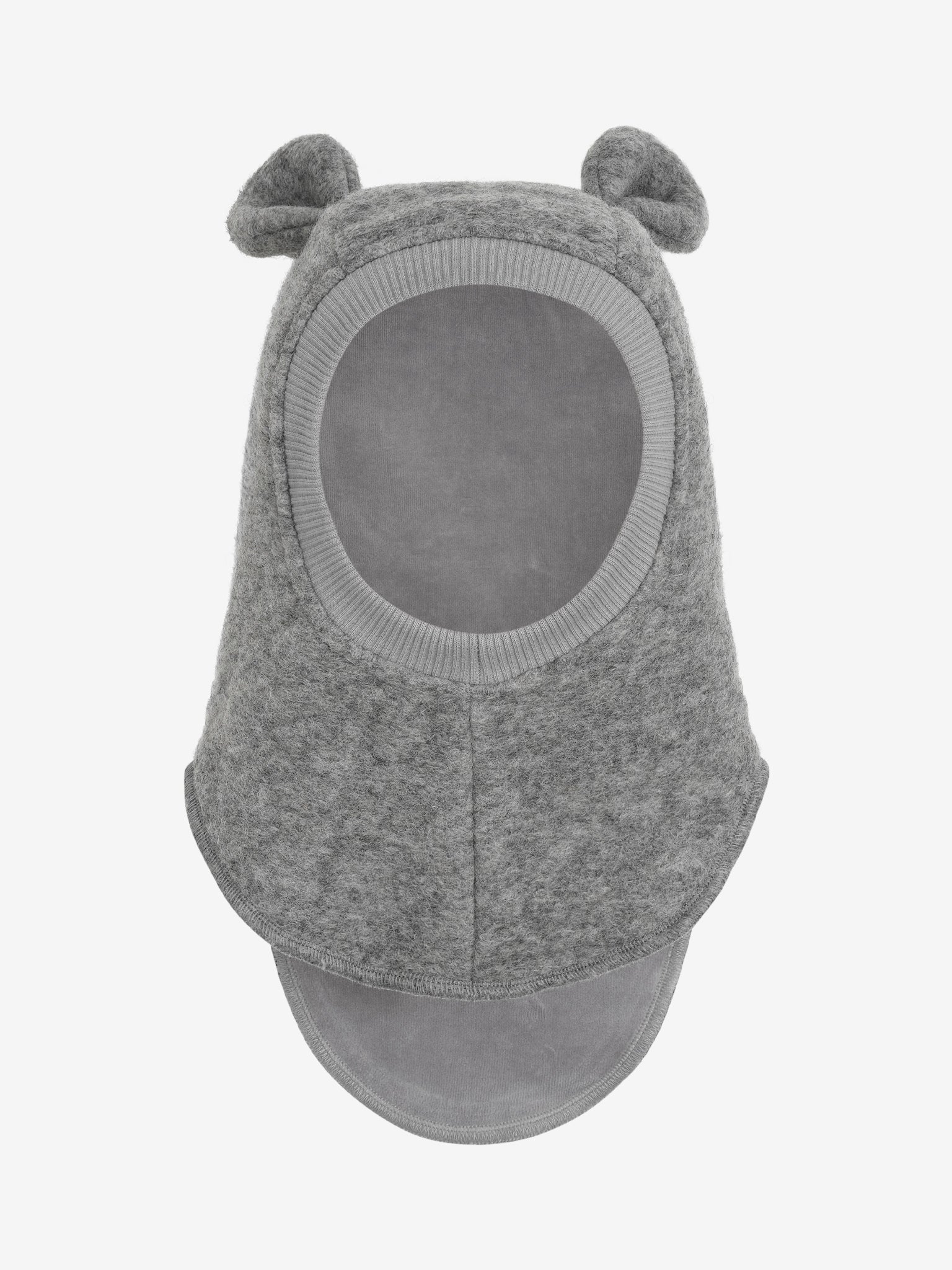 Elefanthue med ører i uld – Medium Grey Melange