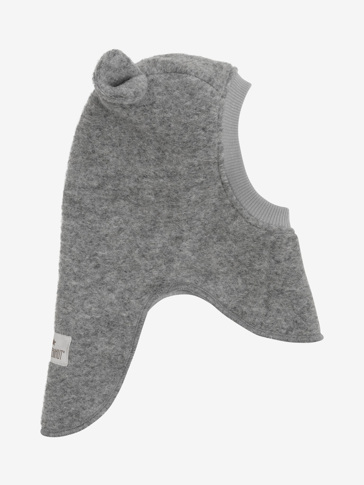 Elefanthue med ører i uld – Medium Grey Melange