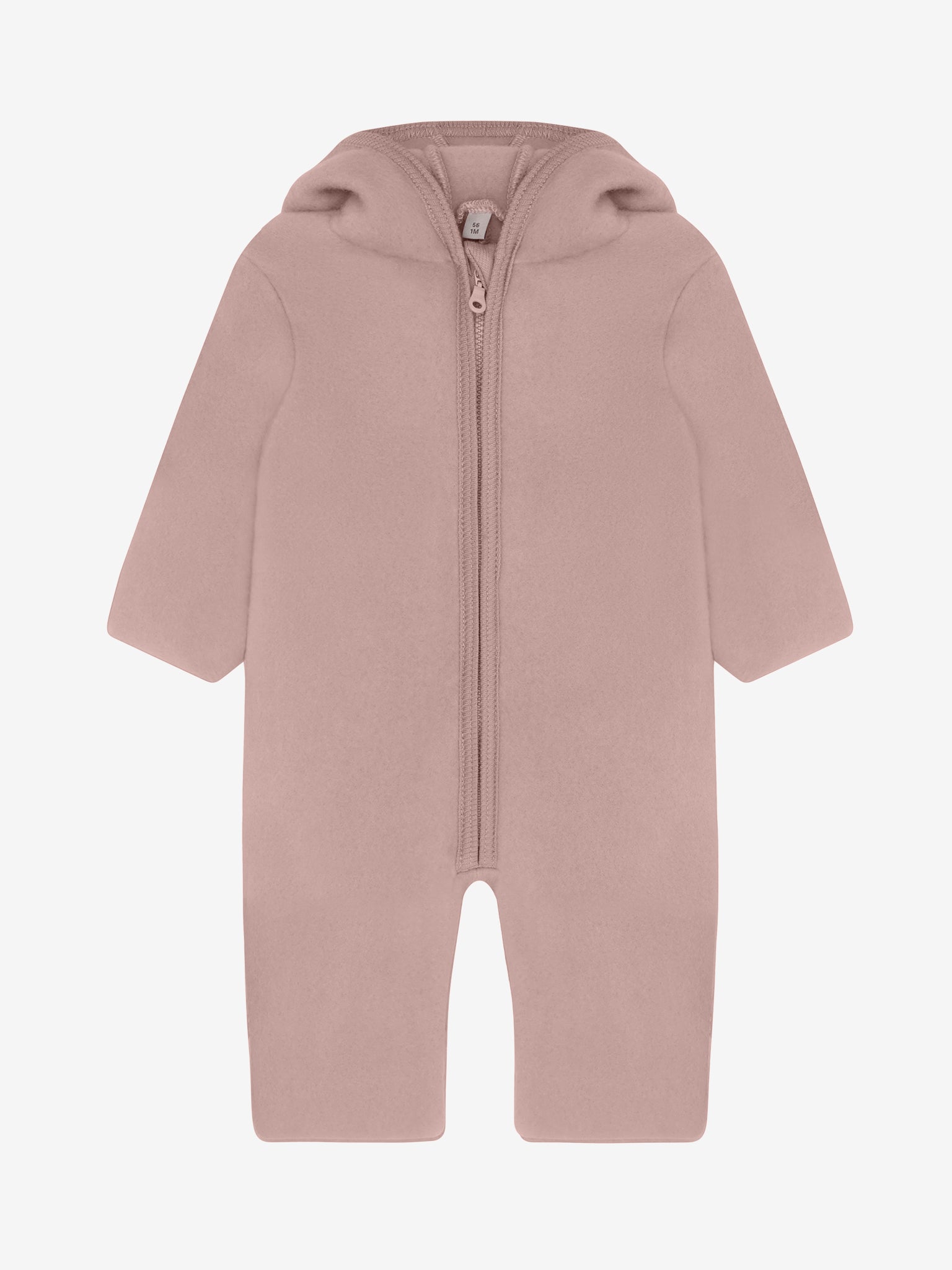 Heldragt med ører i uldfleece – Mahogany Rose