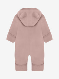 Heldragt med ører i uldfleece – Mahogany Rose