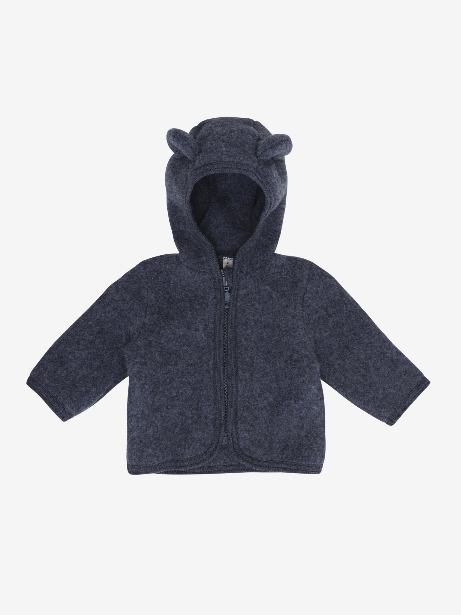 Jakke med ører i uldfleece – Ombre Blue Melange