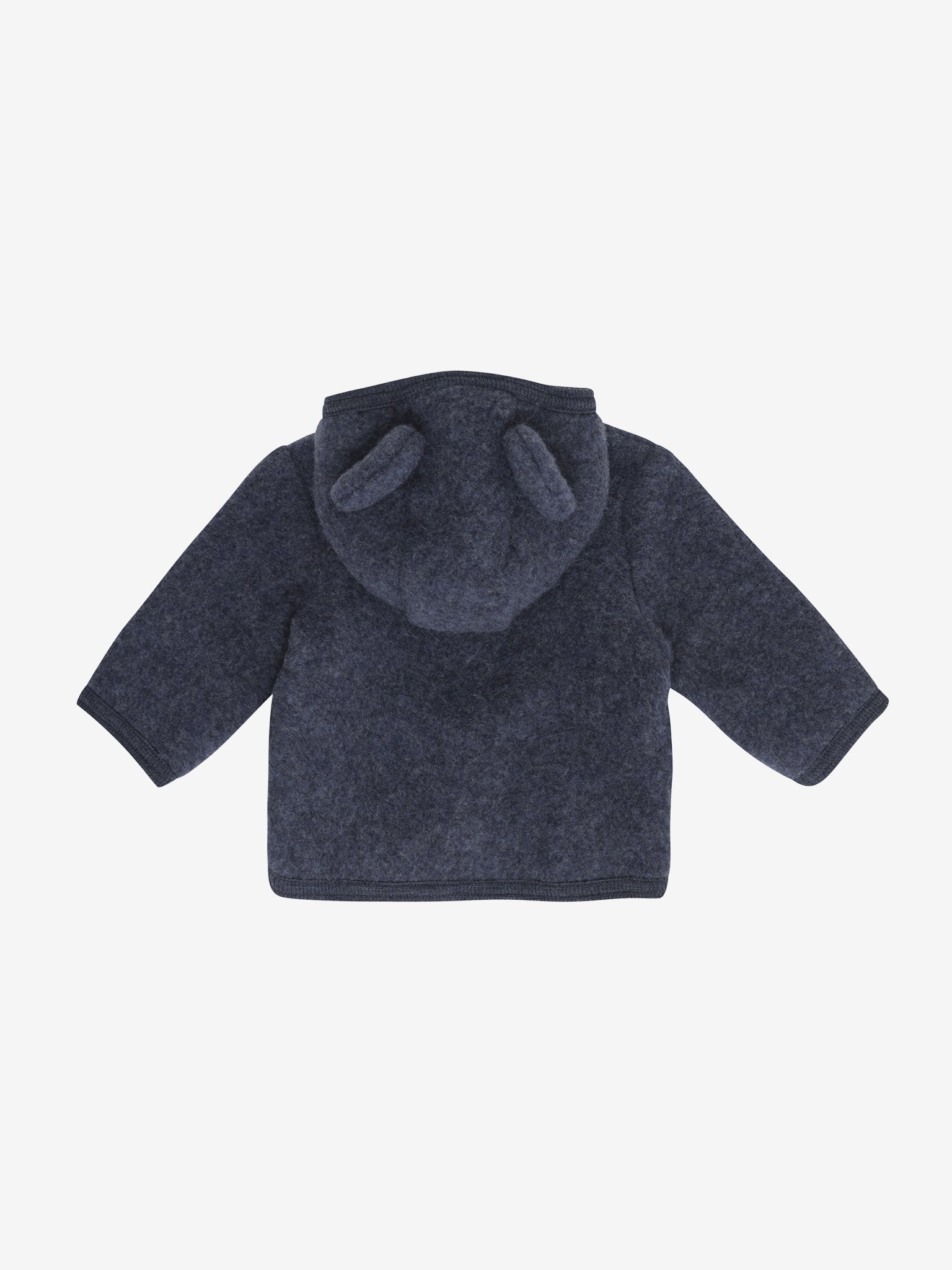 Jakke med ører i uldfleece – Ombre Blue Melange