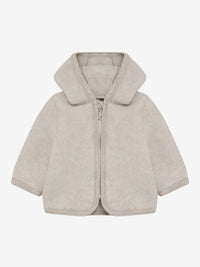 Jakke i uldfleece – Camel Melange