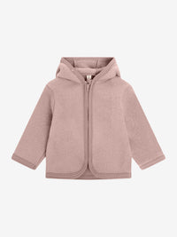 Jakke i uldfleece – Mahogany Rose