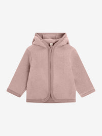 Jakke i uldfleece – Mahogany Rose