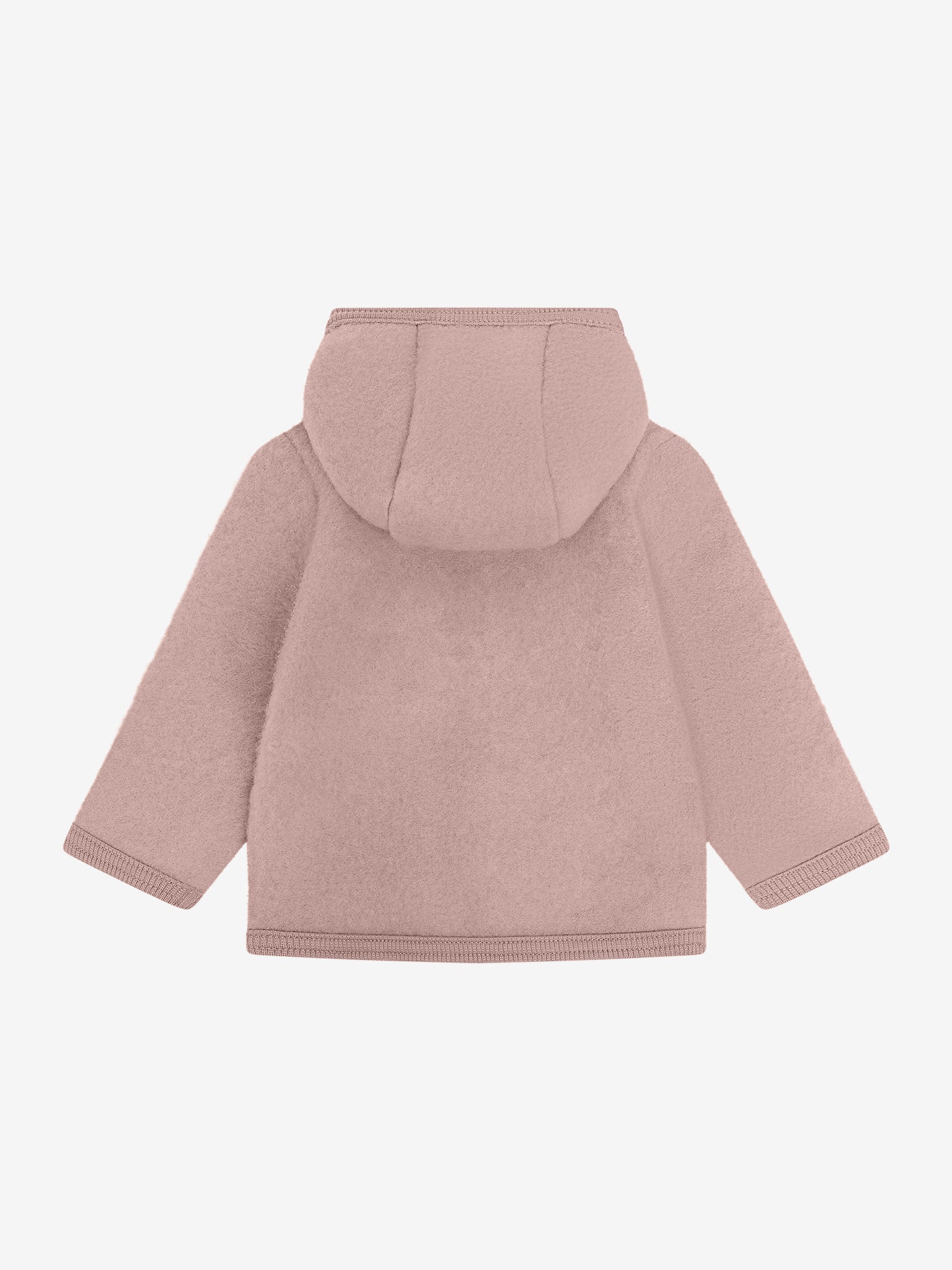 Jakke i uldfleece – Mahogany Rose