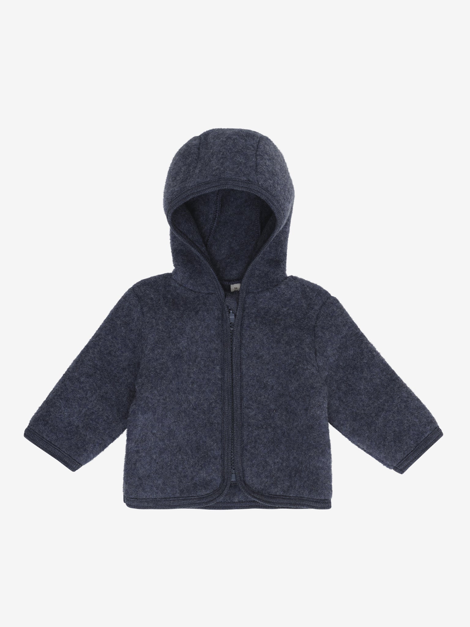 Jakke i uldfleece – Ombre Blue Melange
