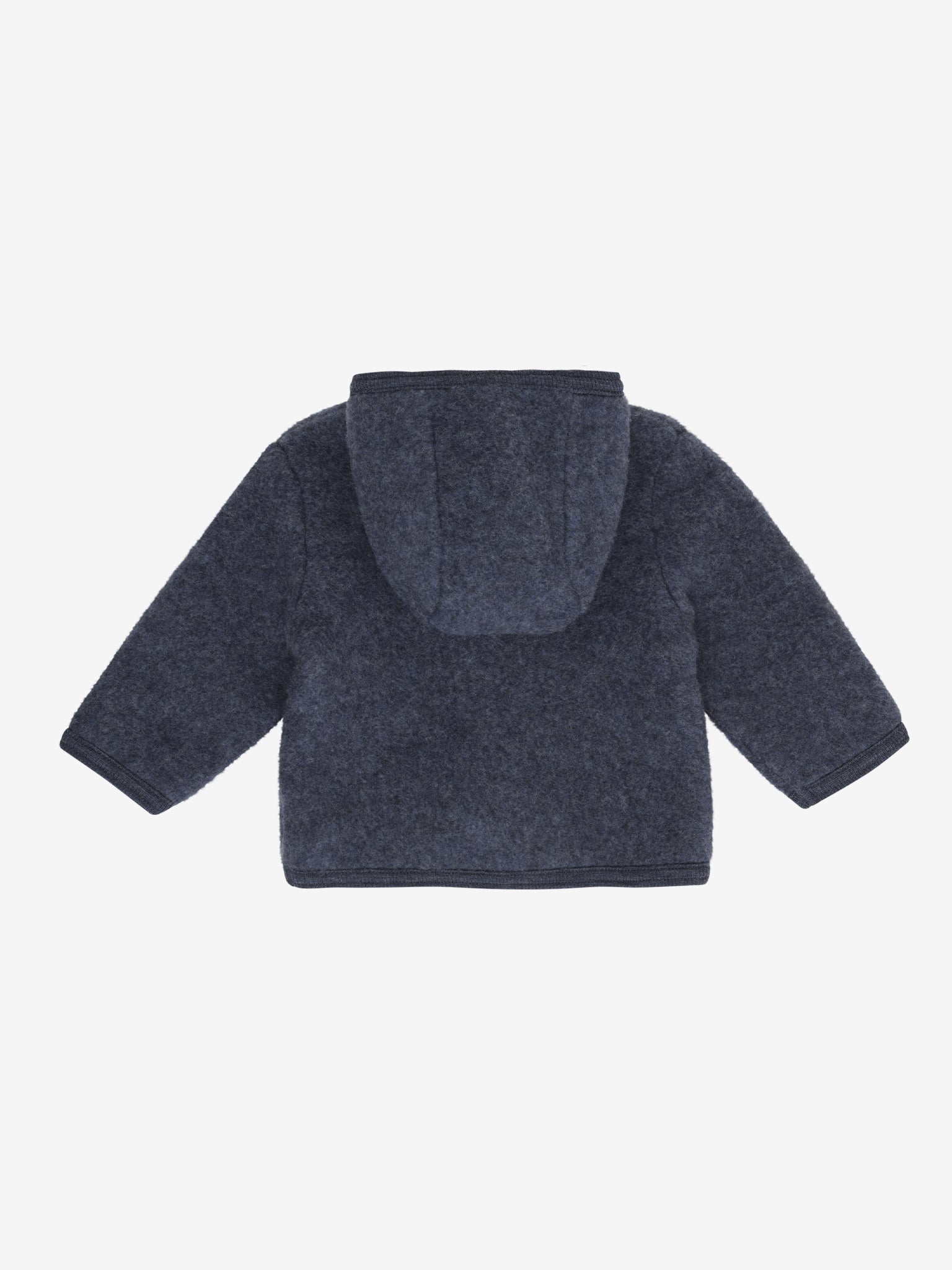 Jakke i uldfleece – Ombre Blue Melange