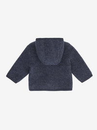 Jakke i uldfleece – Ombre Blue Melange