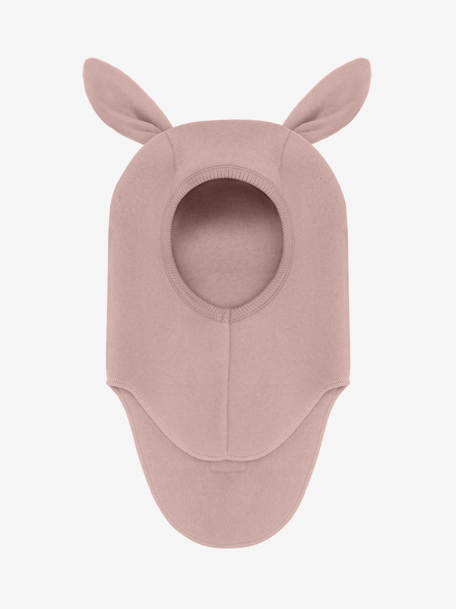 Elefanthue med ører i uldfleece – Mahogany Rose
