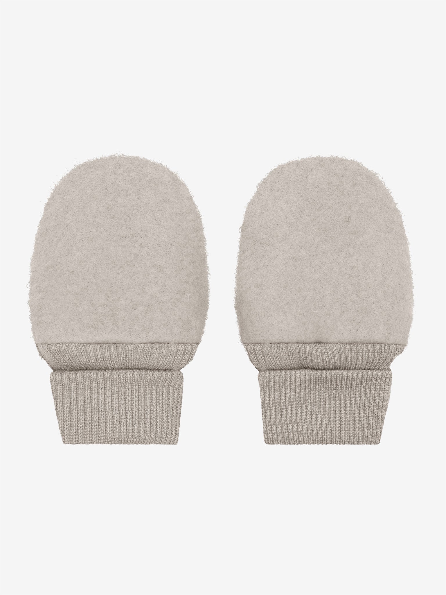 Vanter i uldfleece – Camel Melange