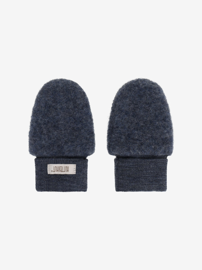 Vanter i uldfleece – Ombre Blue Melange