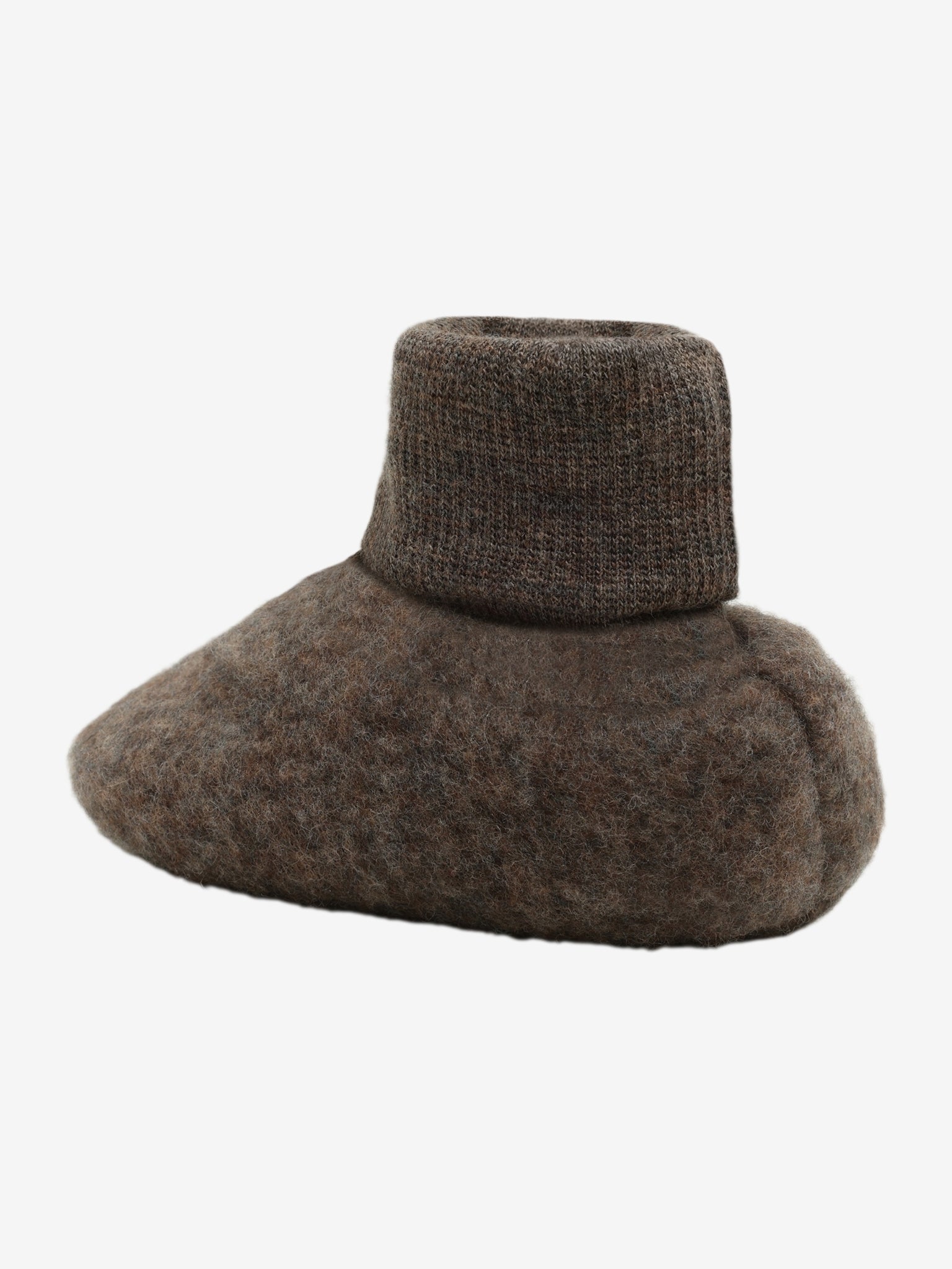 Futter i uldfleece – Brown Melange