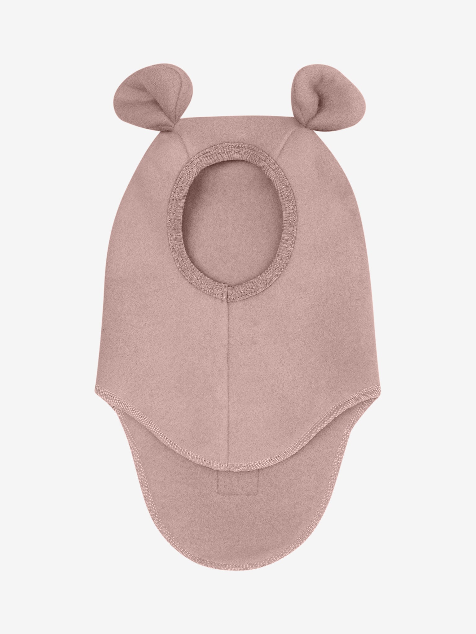 Elefanthue med ører i uldfleece – Mahogany Rose
