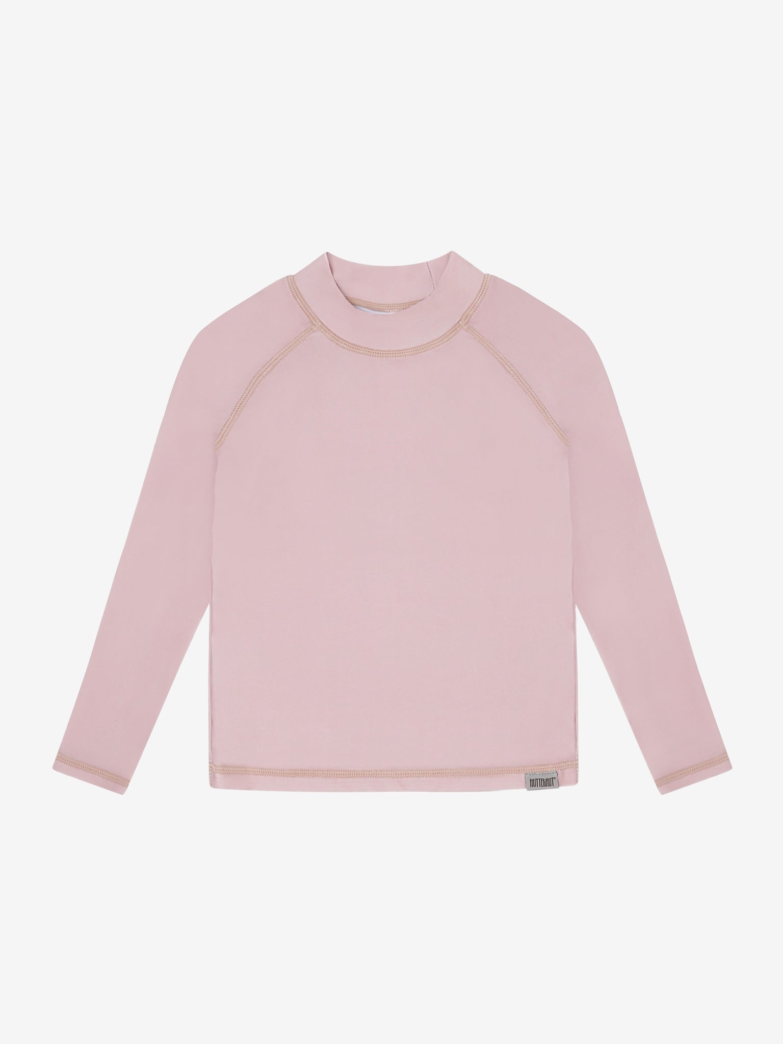 Ensfarvet bade-t-shirt med lange ærmer UPF 40 – Mahogany Rose
