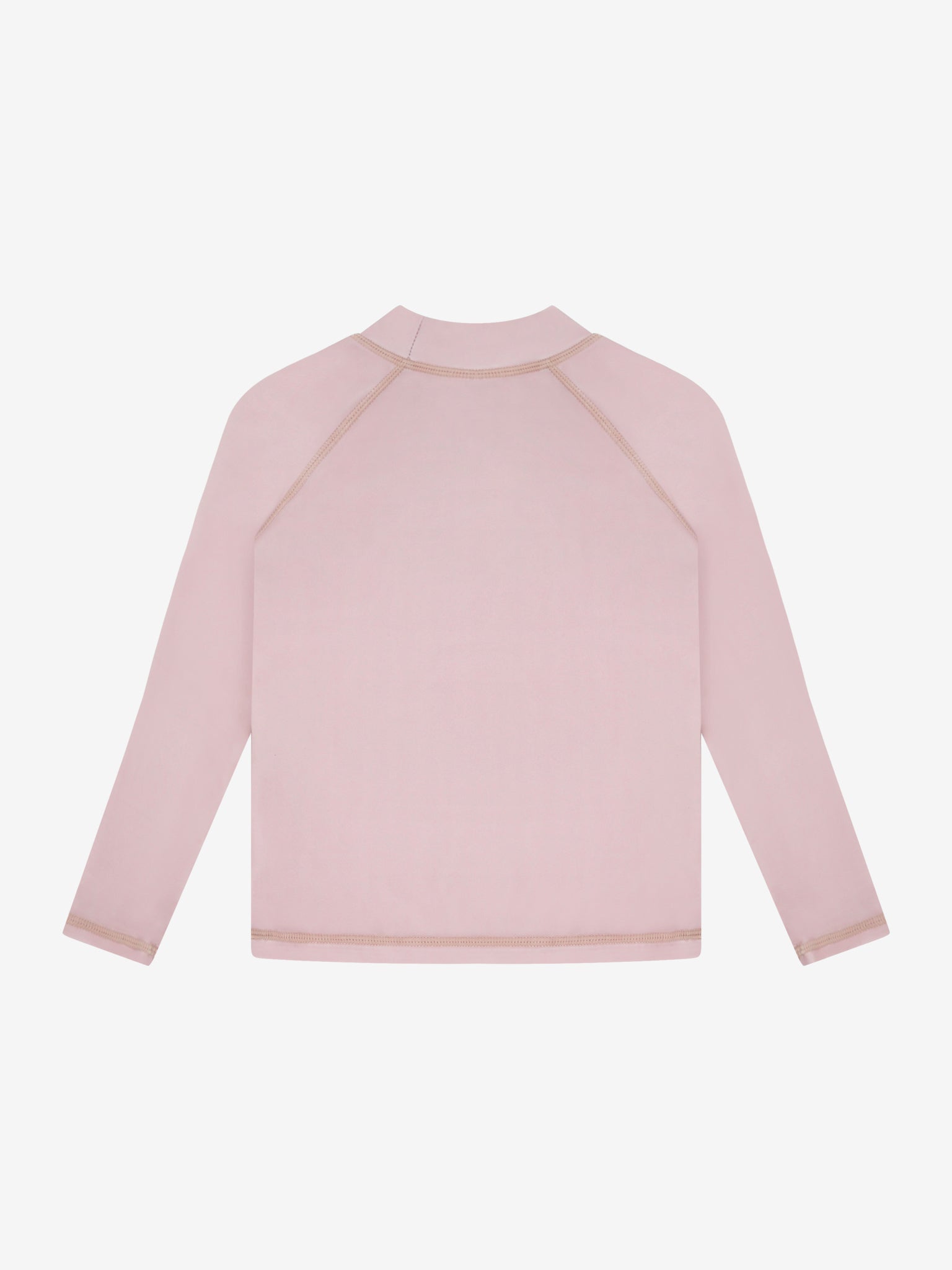 Ensfarvet bade-t-shirt med lange ærmer UPF 40 – Mahogany Rose