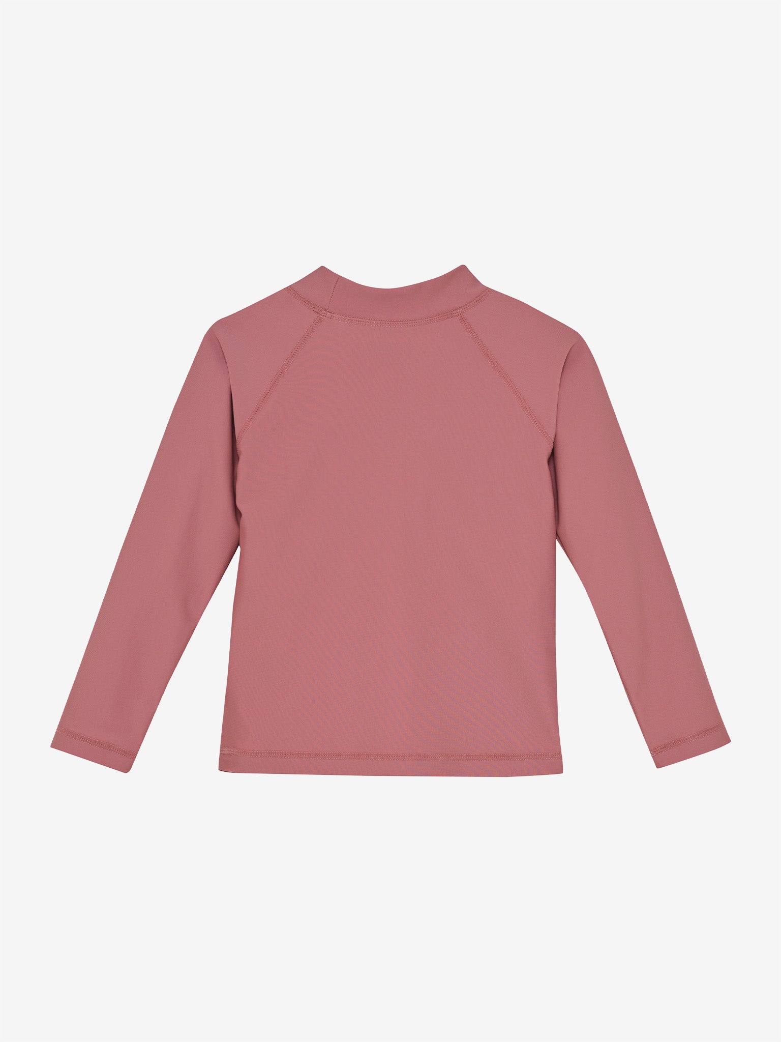 Ensfarvet bade-t-shirt med lange ærmer UPF 40 – Ash Rose