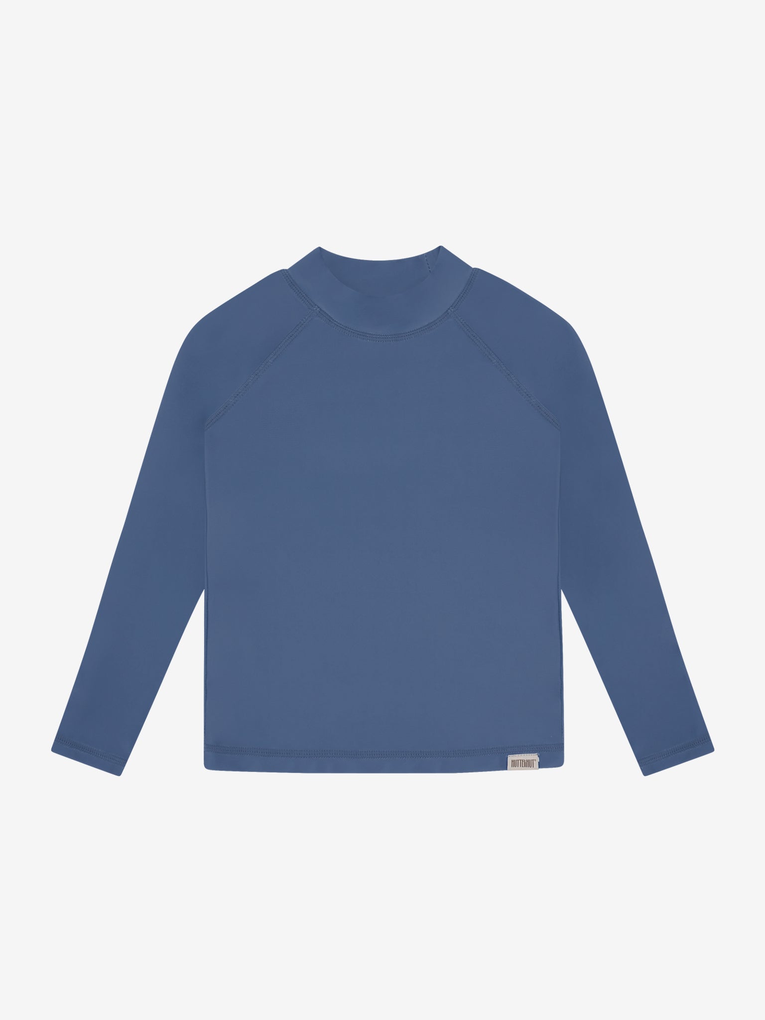 Ensfarvet bade-t-shirt med lange ærmer UPF 40 – Vintage Indigo