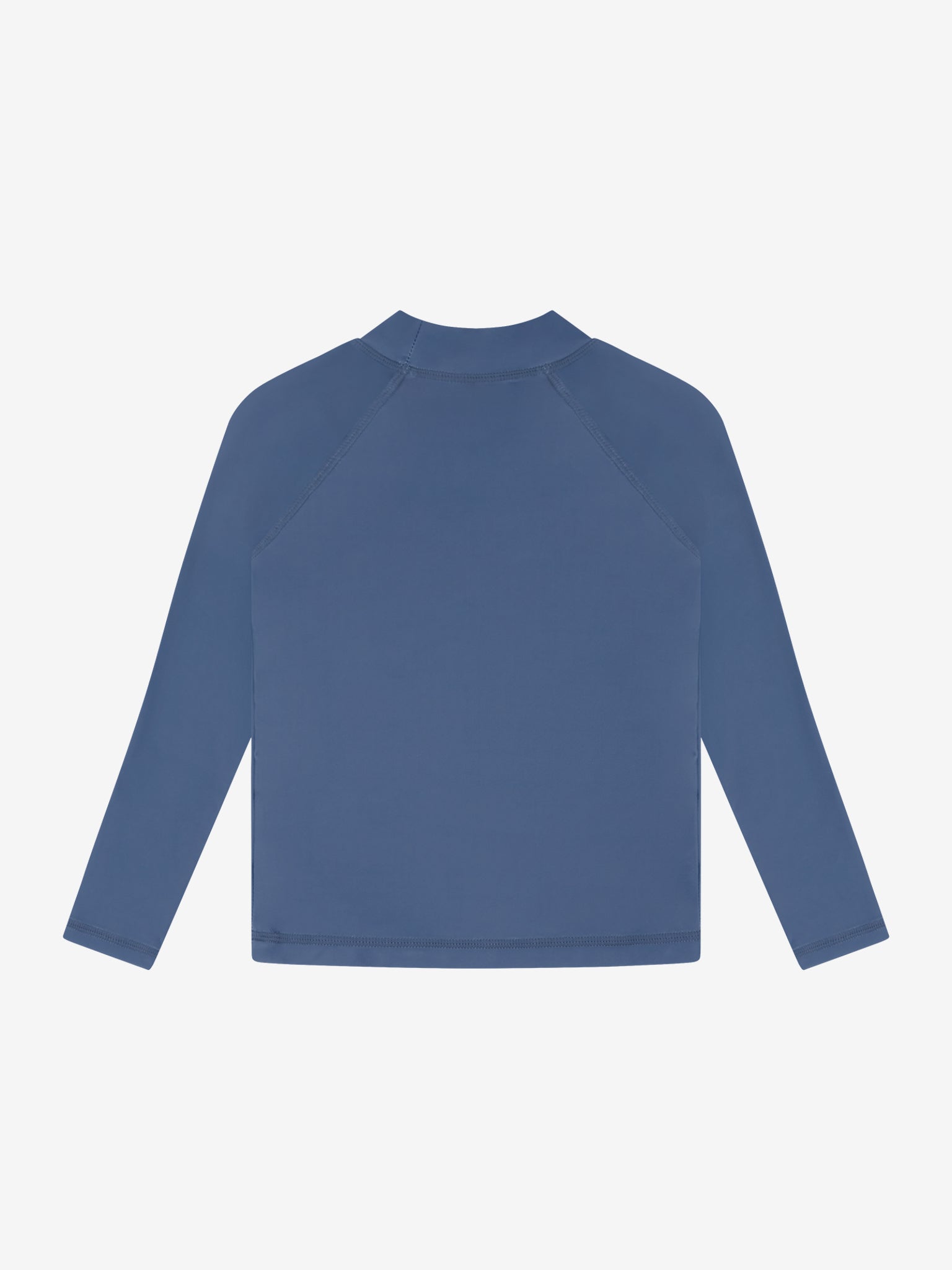 Ensfarvet bade-t-shirt med lange ærmer UPF 40 – Vintage Indigo