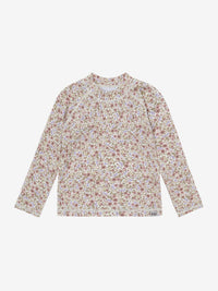 Bade-T-shirt med lange ærmer UPF 60 – Mahogany Rose