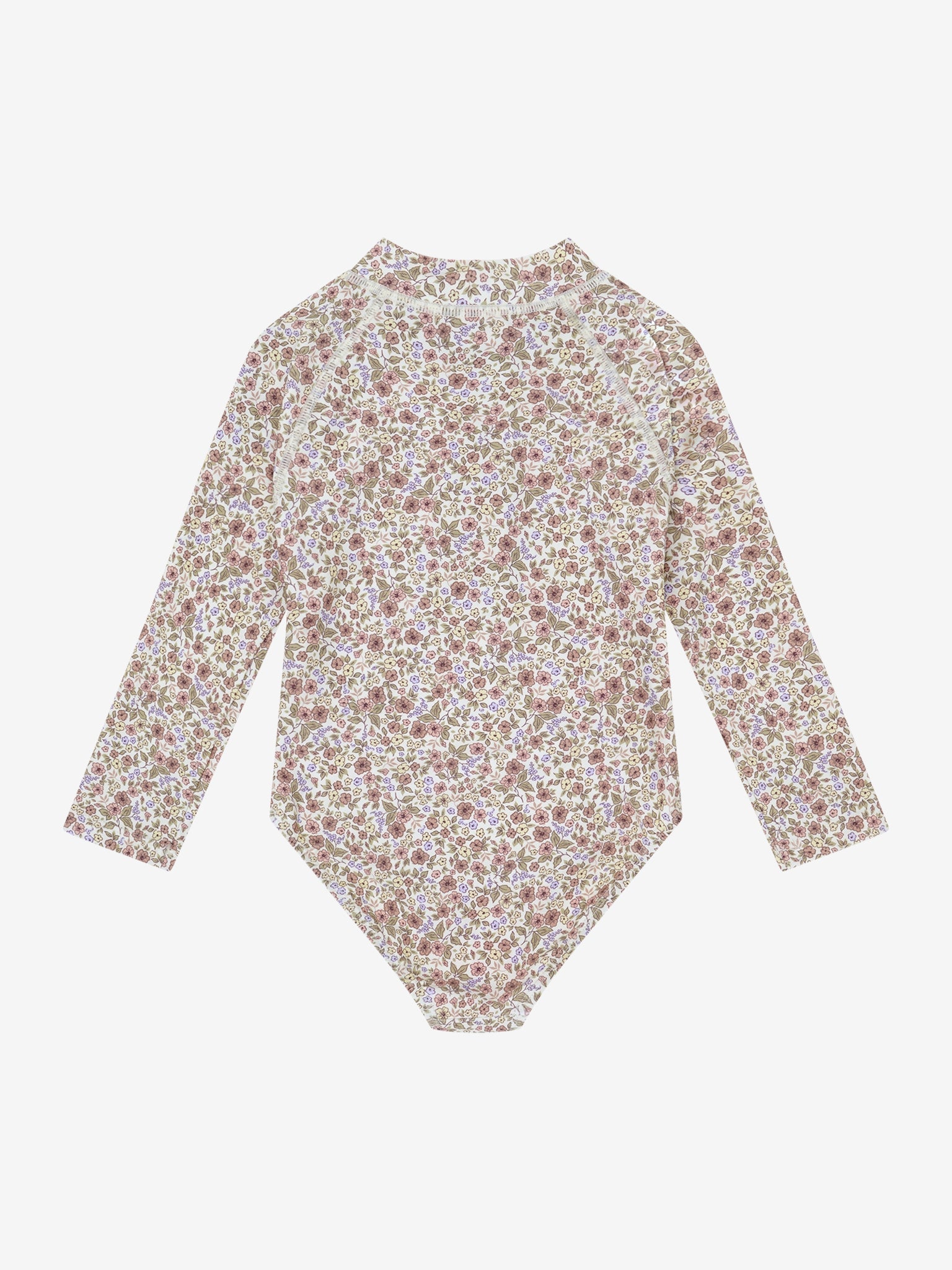 Badedragt med lange ærmer UPF 60 – Mahogany Rose