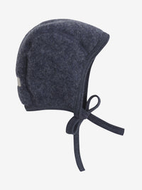 Bonnet i uldfleece – Ombre Blue Melange