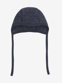 Bonnet i uldfleece – Ombre Blue Melange