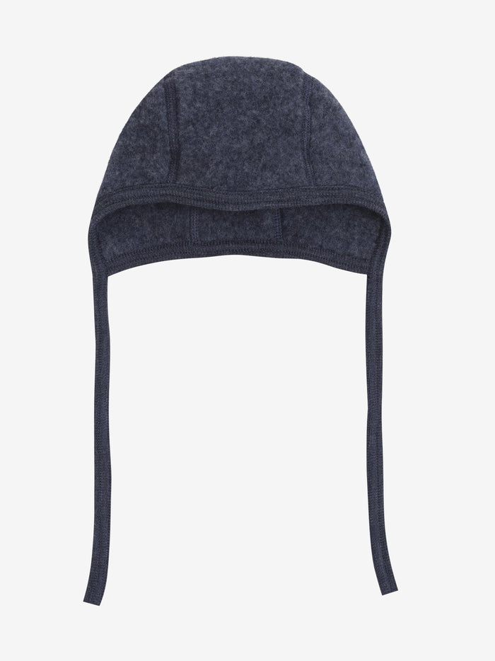 Bonnet i uldfleece – Ombre Blue Melange