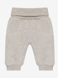 Bukser i uldfleece – Camel Melange