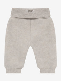 Bukser i uldfleece – Camel Melange