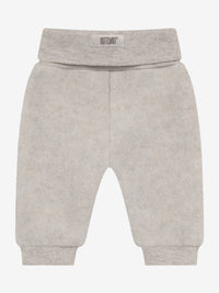 Bukser i uldfleece – Camel Melange