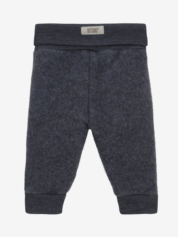 Bukser i uldfleece – Ombre Blue Melange