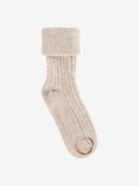Sokker i uldrib, 2-pak – Camel Melange