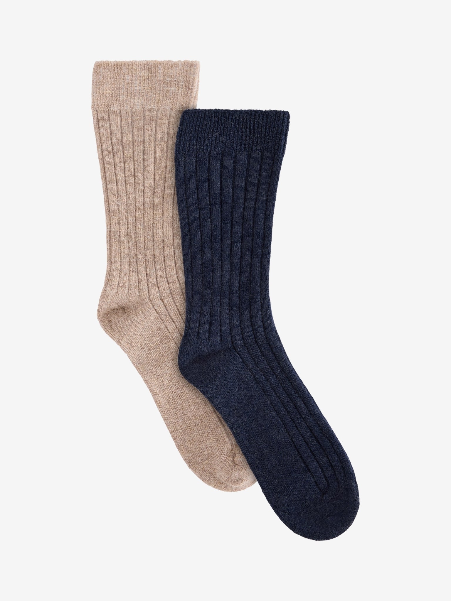 Sokker i uldrib, 2-pak – Dark Navy