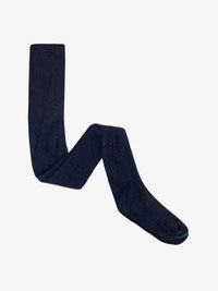 Strømpebukser i uldrib, 2-pak – Dark Navy