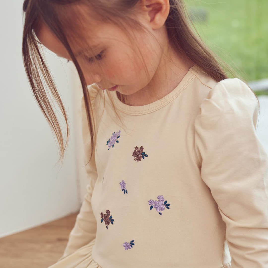 Cottage Peplum Puff L/S T – Oak