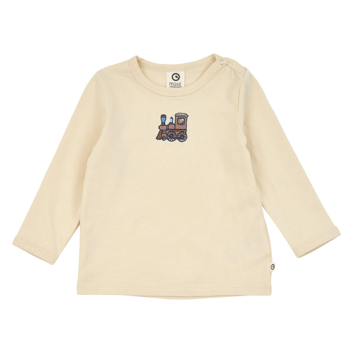 Heritage Embroidery L/S T Baby – Oak