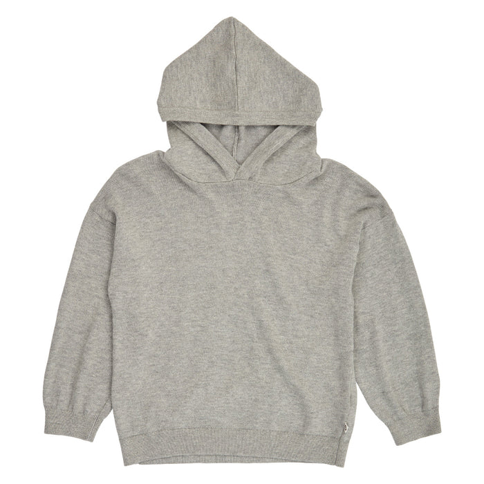 Dogs Knit Hoodie – Pale greymarl