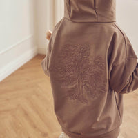 Forest Embroidery Hoodie – Walnut