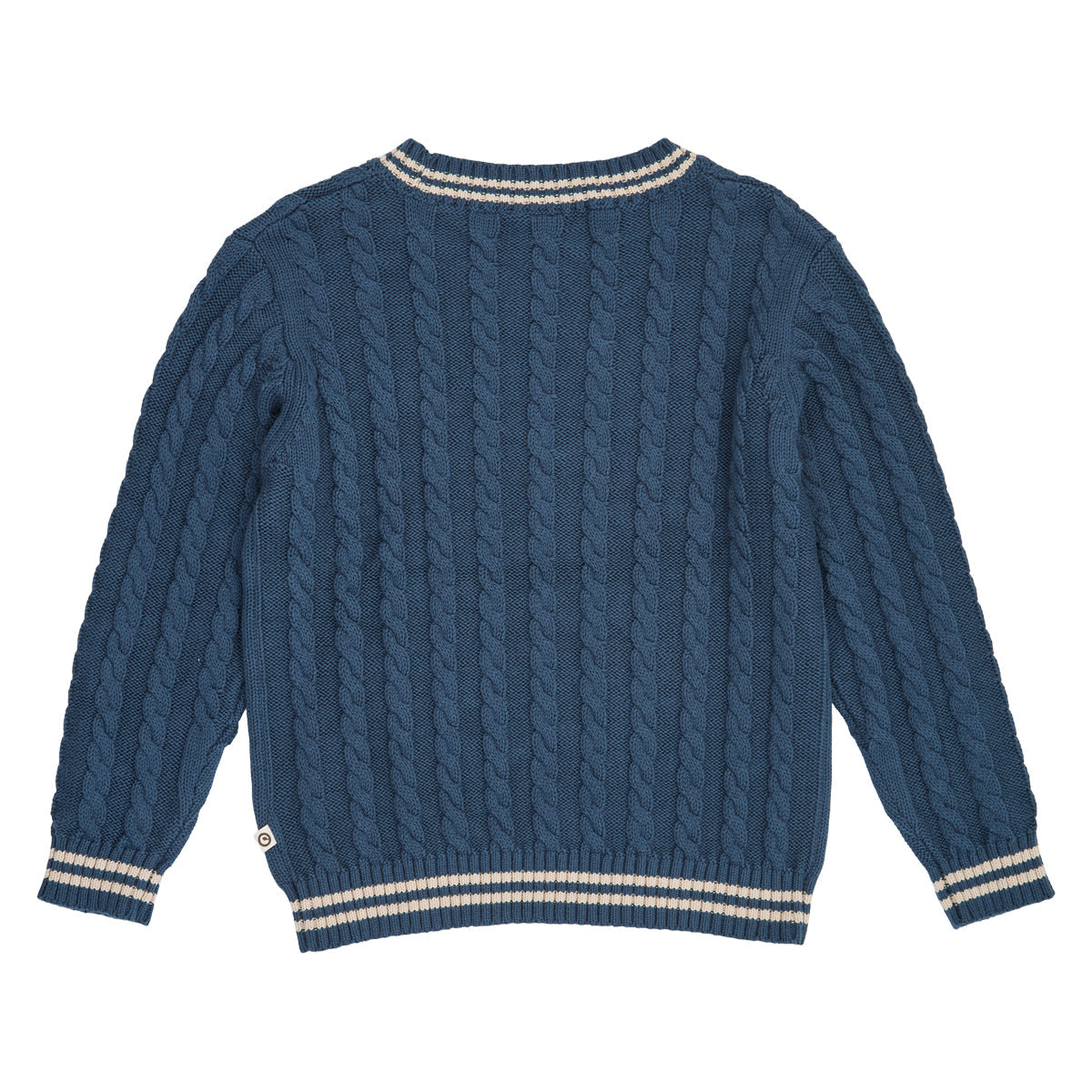 Knit Cable Sweater – Navy