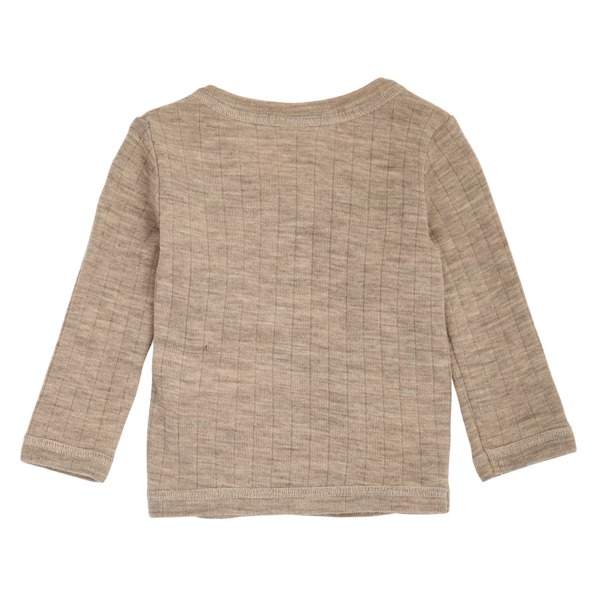 Woolly rib l/s cardigan – Balsam melange