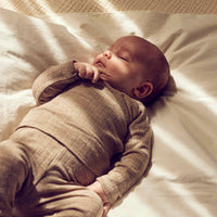Woolly rib l/s cardigan – Balsam melange