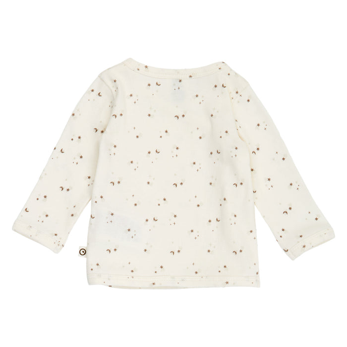 Sparkle l/s cardigan – Balsam cream/ Walnut/ Oat