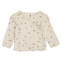 Clover cardigan – Oat/ Balsam cream/ Walnut