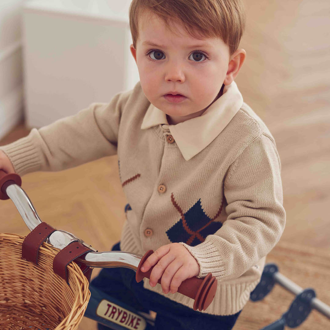 Old English Knit Cardigan Baby – Oak