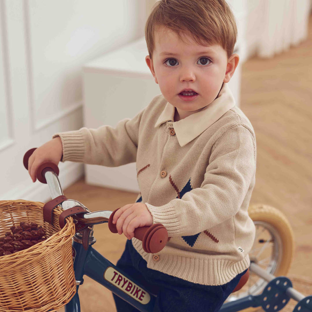 Old English Knit Cardigan Baby – Oak